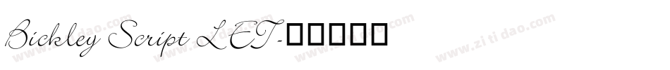 Bickley Script LET字体转换